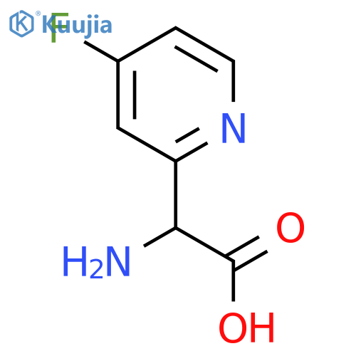 2-Amino-2-(4-fluoropyridin-2-yl)acetic acid structure