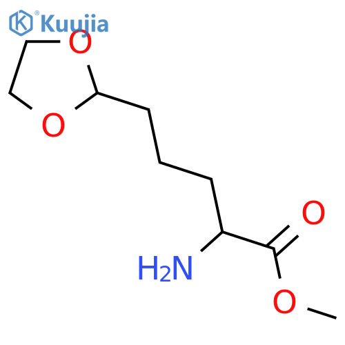 Methyl 2-amino-5-(1,3-dioxolan-2-yl)pentanoate structure