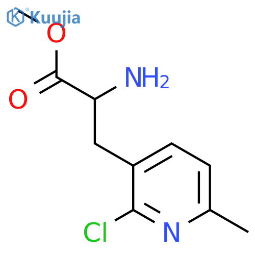 Methyl 2-amino-3-(2-chloro-6-methylpyridin-3-yl)propanoate structure