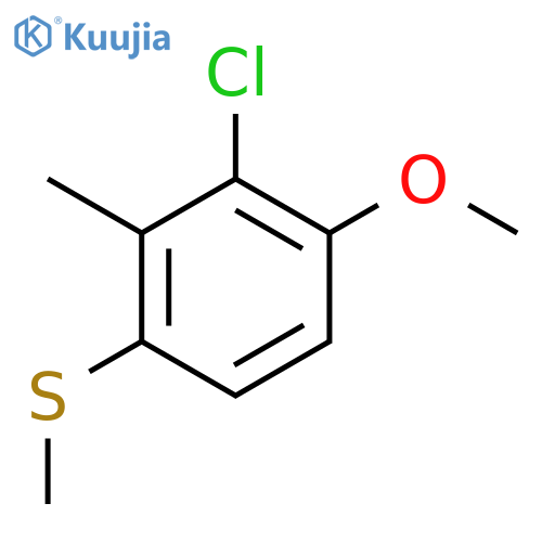 (3-Chloro-4-methoxy-2-methylphenyl)(methyl)sulfane structure