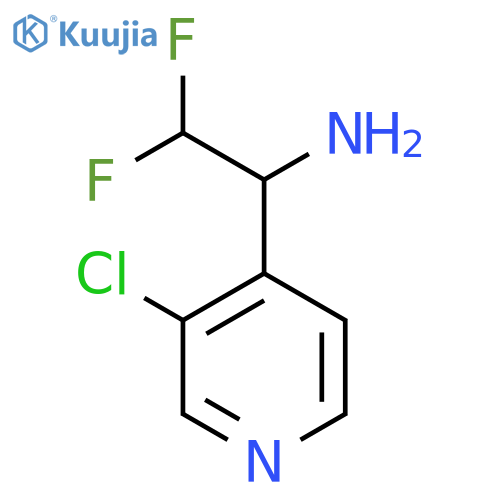 1-(3-Chloropyridin-4-yl)-2,2-difluoroethan-1-amine structure