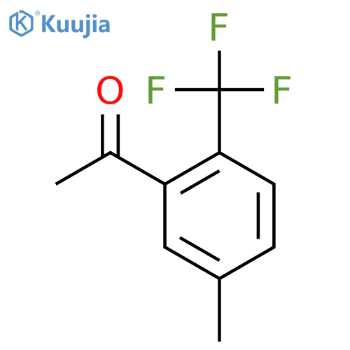 1-(5-Methyl-2-(trifluoromethyl)phenyl)ethanone structure