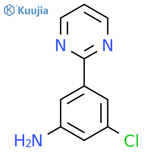 3-Chloro-5-pyrimidin-2-ylaniline structure