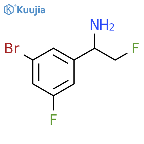 Benzenemethanamine, 3-bromo-5-fluoro-α-(fluoromethyl)- structure