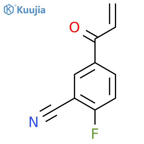 2-Fluoro-5-(prop-2-enoyl)benzonitrile structure