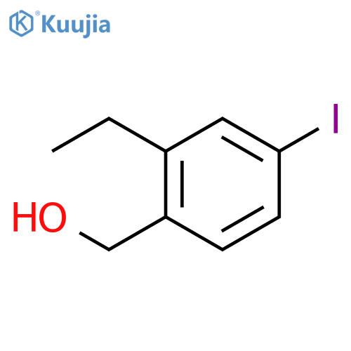 (2-Ethyl-4-iodophenyl)methanol structure