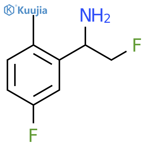 Benzenemethanamine, 5-fluoro-α-(fluoromethyl)-2-methyl- structure