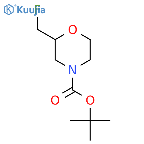 Tert-butyl 2-(fluoromethyl)morpholine-4-carboxylate structure