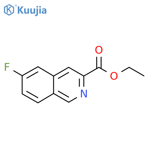 Ethyl 6-fluoroisoquinoline-3-carboxylate structure