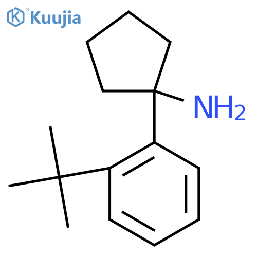 1-(2-Tert-butylphenyl)cyclopentan-1-amine structure