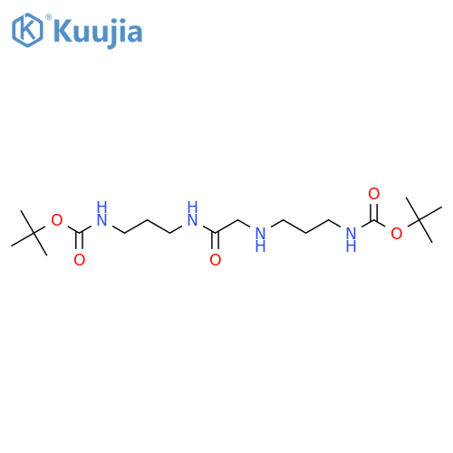 N,N'-Bis[3-(tert-butoxycarbonylamino)propyl]glycinamide structure