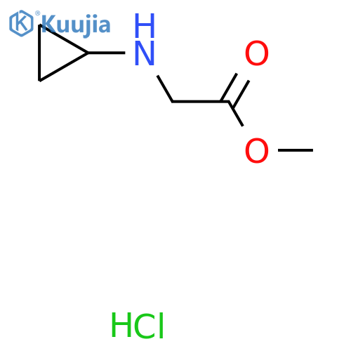methyl 2-(cyclopropylamino)acetate hydrochloride structure