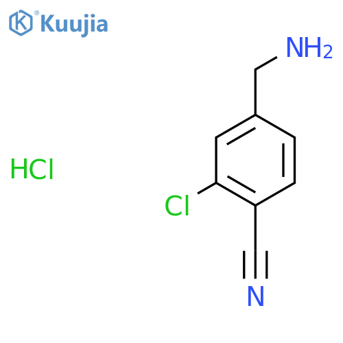 4-(Aminomethyl)-2-chlorobenzonitrile hydrochloride structure