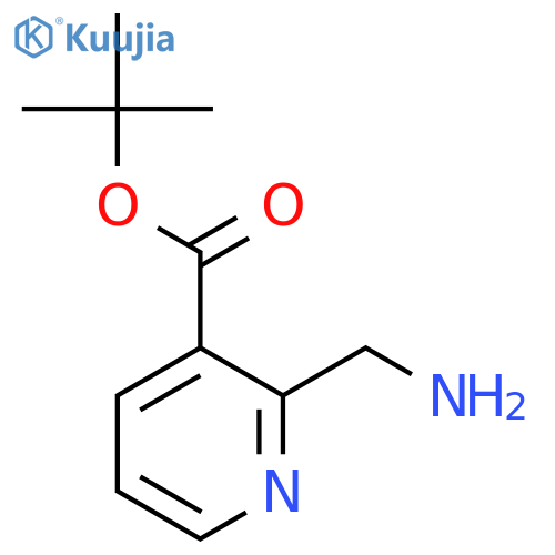 tert-Butyl 2-(aminomethyl)nicotinate structure