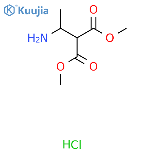 Dimethyl 2-(1-aminoethyl)propanedioate;hydrochloride structure