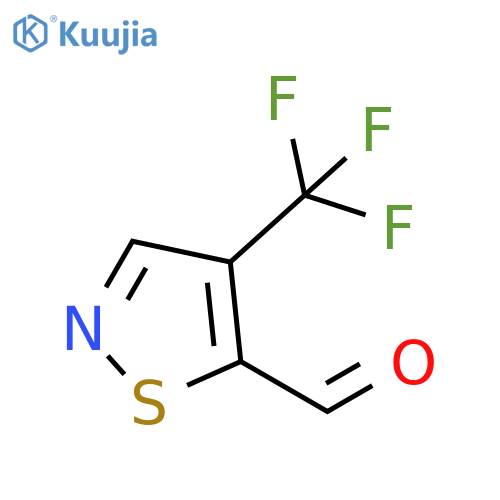 5-Isothiazolecarboxaldehyde, 4-(trifluoromethyl)- structure