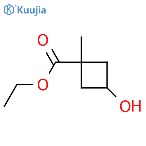 ethyl 3-hydroxy-1-methyl-cyclobutanecarboxylate structure