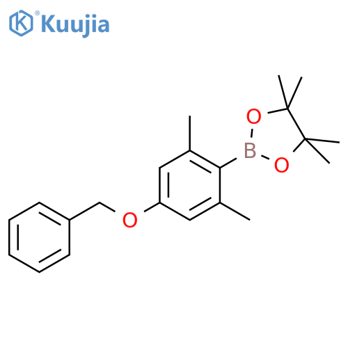 1,3,2-Dioxaborolane, 2-[2,6-dimethyl-4-(phenylmethoxy)phenyl]-4,4,5,5-tetramethyl- structure