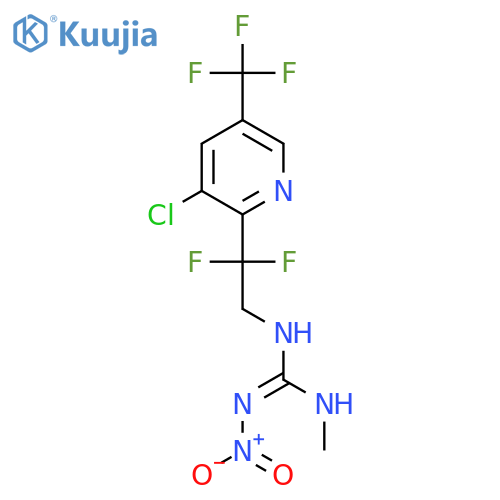 1-[2-[3-Chloro-5-(trifluoromethyl)pyridin-2-yl]-2,2-difluoroethyl]-3-methyl-2-nitroguanidine structure