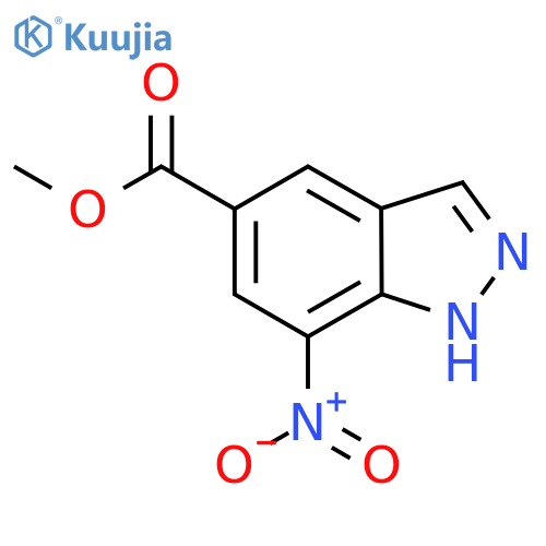 Methyl 7-nitro-1H-indazole-5-carboxylate structure