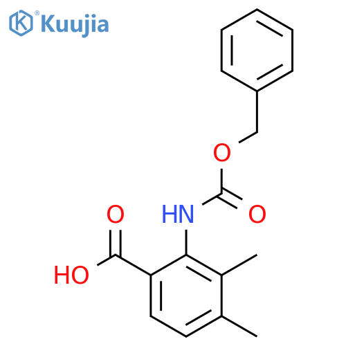 2-{[(Benzyloxy)carbonyl]amino}-3,4-dimethylbenzoic acid structure