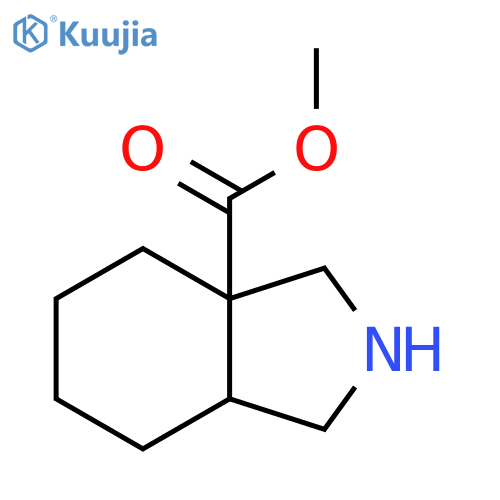 methyl octahydro-3aH-isoindole-3a-carboxylate structure