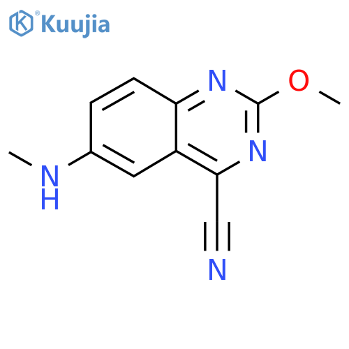 2-Methoxy-6-(methylamino)quinazoline-4-carbonitrile structure