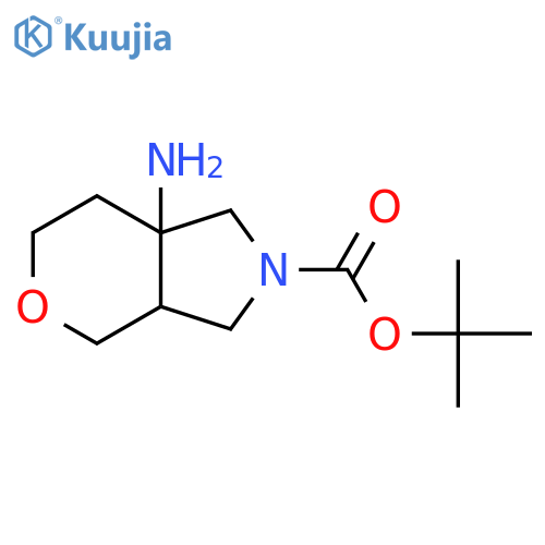 1,1-Dimethylethyl 7a-aminohexahydropyrano[3,4-c]pyrrole-2(3H)-carboxylate structure