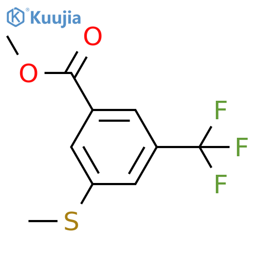 Methyl 3-methylthio-5-(trifluoromethyl)benzoate structure