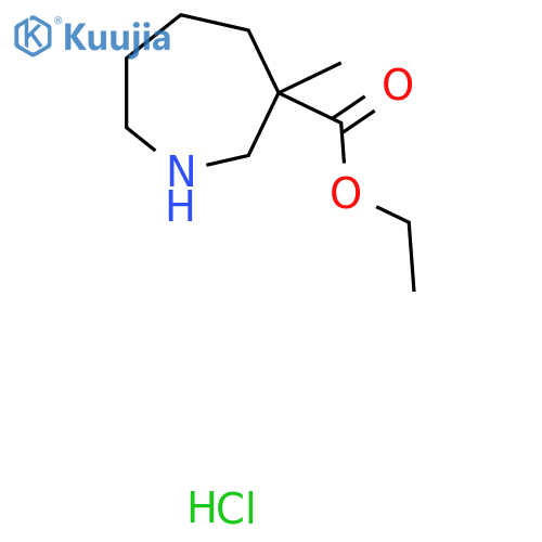 Ethyl 3-methylazepane-3-carboxylate hydrochloride structure