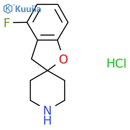 4-Fluoro-3H-spiro[benzofuran-2,4'-piperidine] hydrochloride structure