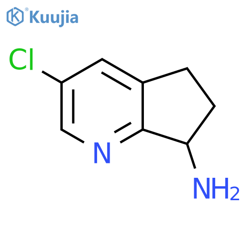 3-Chloro-6,7-dihydro-5H-cyclopenta[B]pyridin-7-amine structure