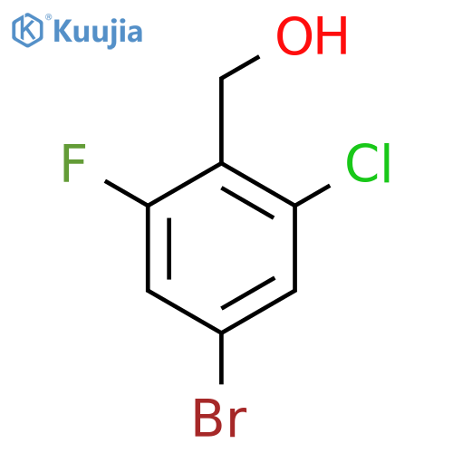 (4-Bromo-2-chloro-6-fluorophenyl)methanol structure