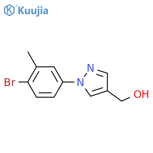 (1-(4-Bromo-3-methylphenyl)-1H-pyrazol-4-yl)methanol structure