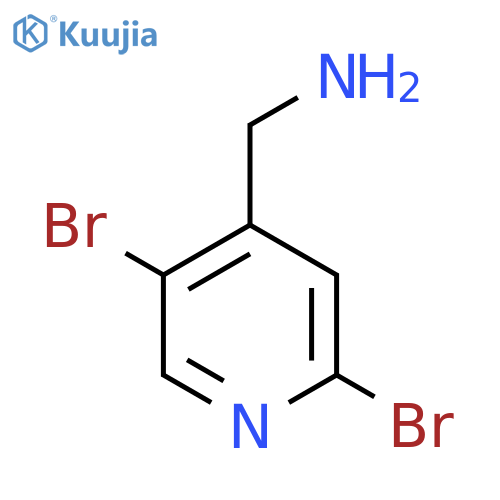 (2,5-Dibromopyridin-4-yl)methanamine structure