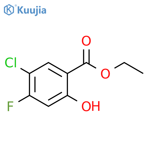 ethyl 5-chloro-4-fluoro-2-hydroxybenzoate structure