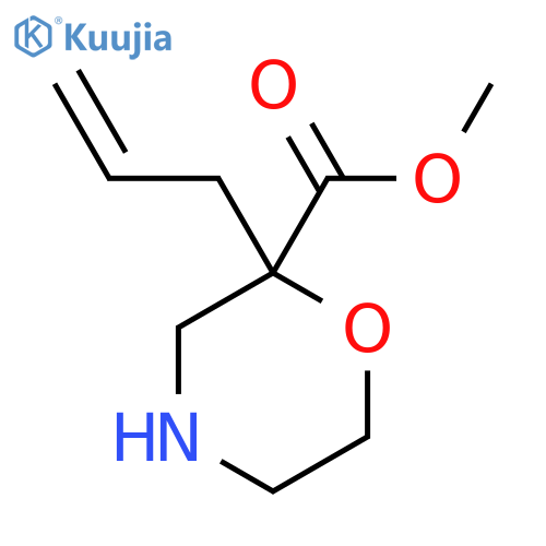 Methyl 2-prop-2-enylmorpholine-2-carboxylate structure