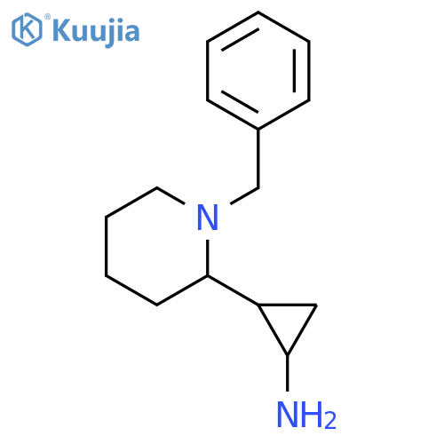 Cyclopropanamine, 2-[1-(phenylmethyl)-2-piperidinyl]- structure