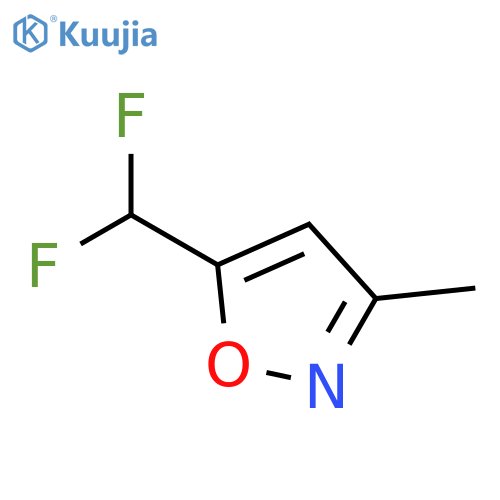 Isoxazole, 5-(difluoromethyl)-3-methyl- structure
