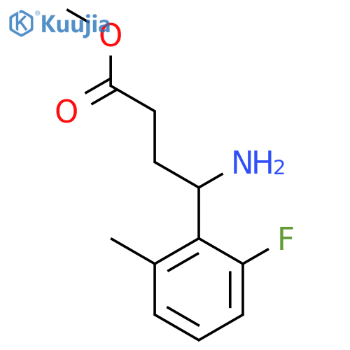Methyl 4-amino-4-(2-fluoro-6-methylphenyl)butanoate structure