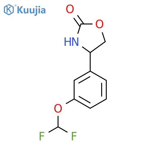 4-[3-(Difluoromethoxy)phenyl]-1,3-oxazolidin-2-one structure
