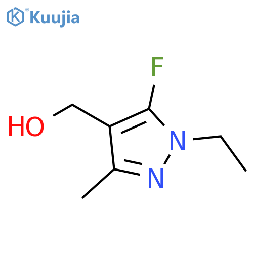 (1-ethyl-5-fluoro-3-methyl-1H-pyrazol-4-yl)methanol structure