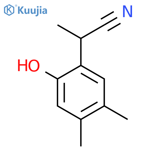 2-(2-Hydroxy-4,5-dimethylphenyl)propanenitrile structure