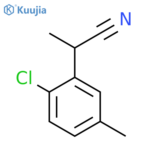 2-(2-Chloro-5-methylphenyl)propanenitrile structure