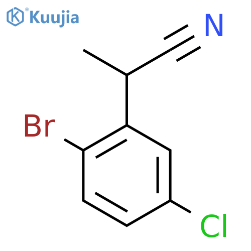 2-(2-Bromo-5-chlorophenyl)propanenitrile structure