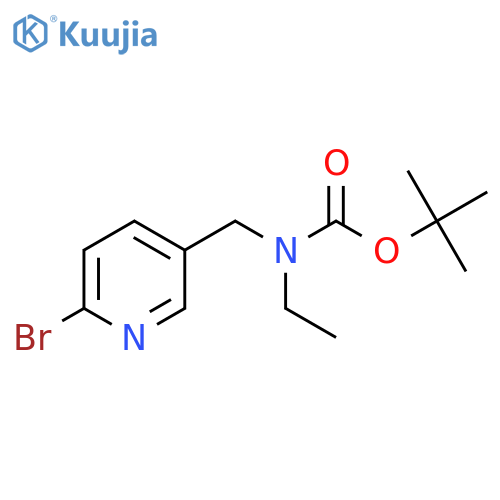 Tert-Butyl ((6-bromopyridin-3-yl)methyl)(ethyl)carbamate structure