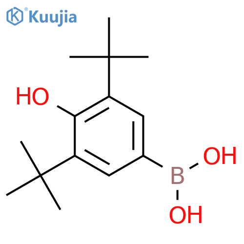 (3,5-Di-tert-butyl-4-hydroxyphenyl)boronic acid structure