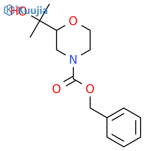 Benzyl 2-(2-hydroxypropan-2-yl)morpholine-4-carboxylate structure