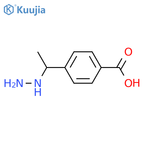 4-(1-Hydrazinylethyl)benzoic acid structure