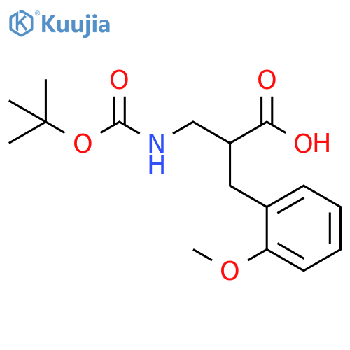 Benzenepropanoic acid, α-[[[(1,1-dimethylethoxy)carbonyl]amino]methyl]-2-methoxy- structure